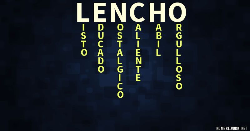 Acróstico lencho