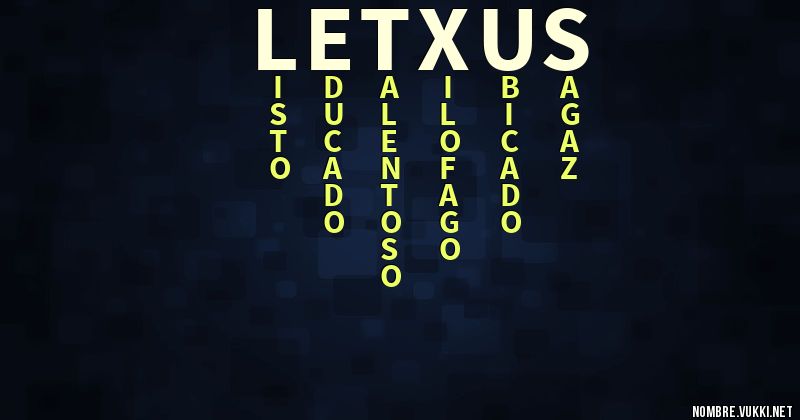 Acróstico letxus
