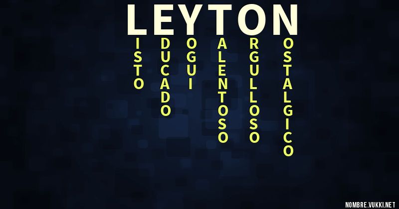 Acróstico leyton