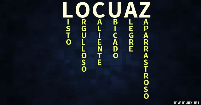 Acróstico locuaz