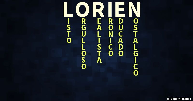 Acróstico lorien