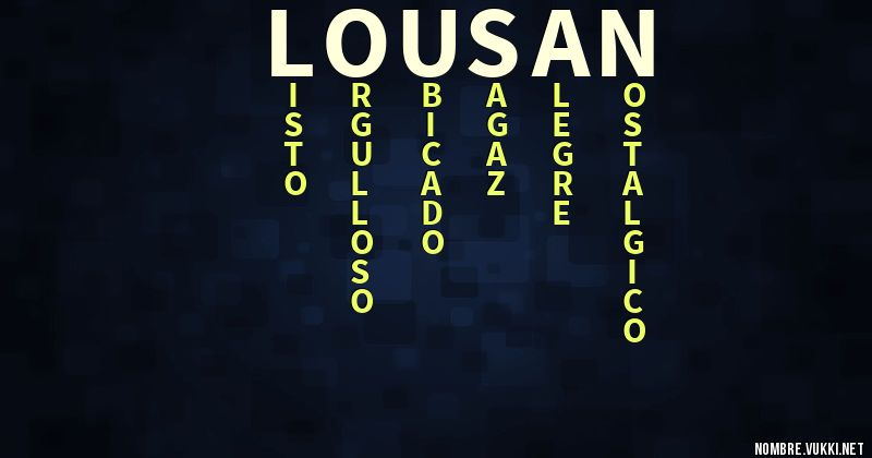 Acróstico lousan