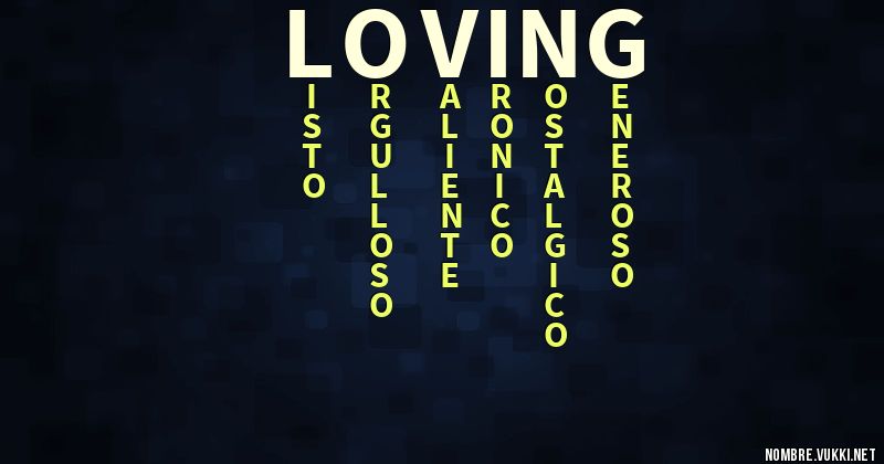 Acróstico loving