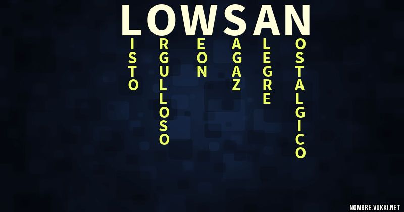 Acróstico lowsan