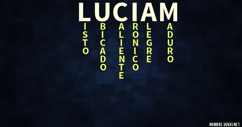 Acróstico luciam