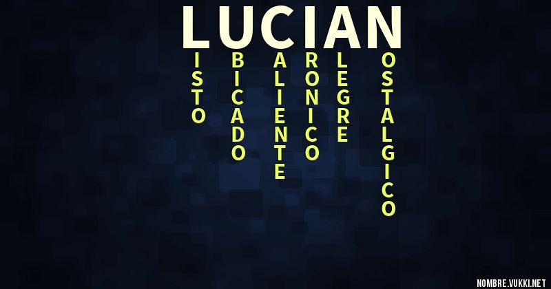 Acróstico lucian