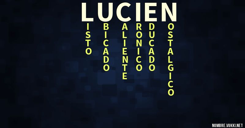 Acróstico lucien