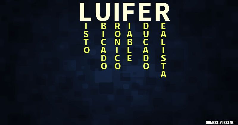 Acróstico luifer