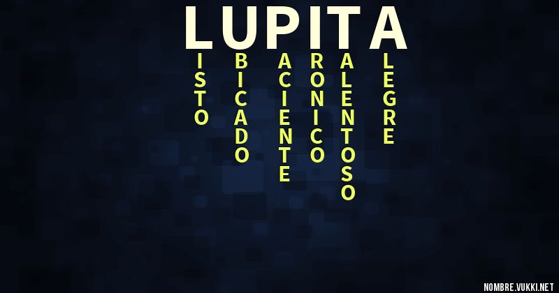 Acróstico lupita