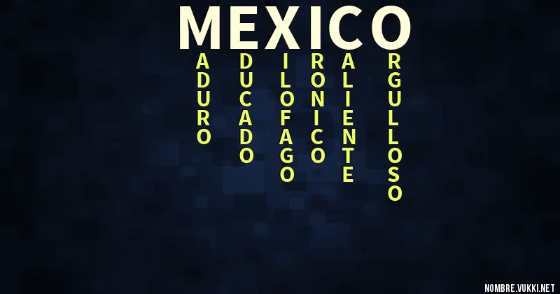 Acróstico méxico