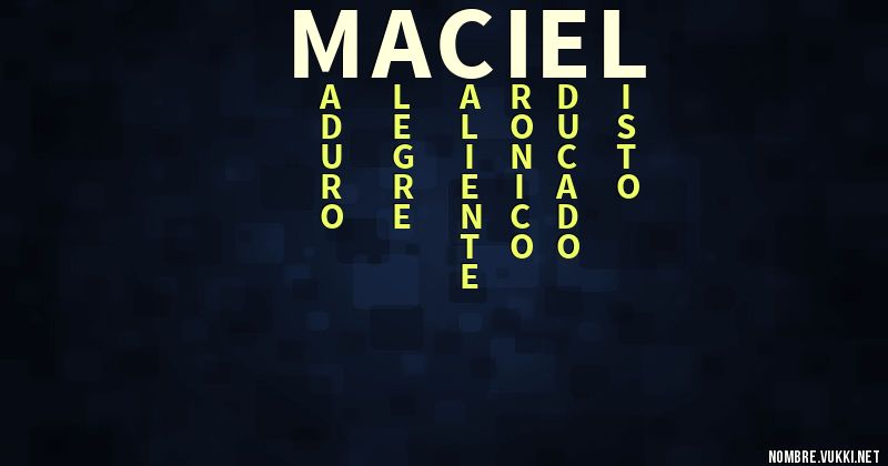 Acróstico maciel