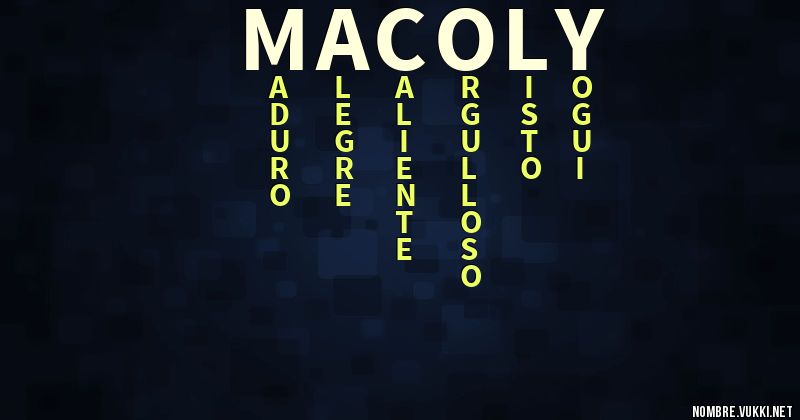 Acróstico macoly