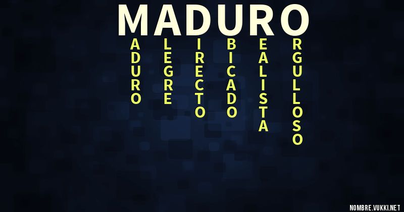 Acróstico maduro