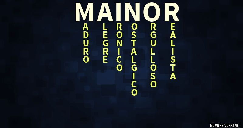 Acróstico mainor