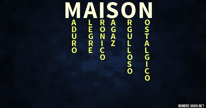 Acróstico maison