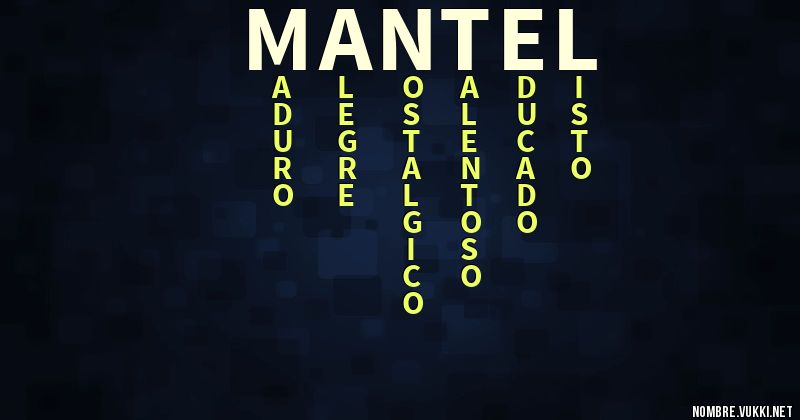 Acróstico mantel