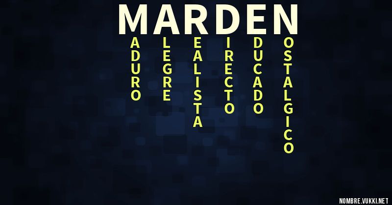 Acróstico marden