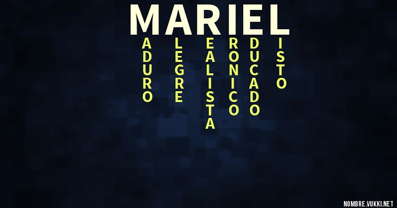 Acróstico mariel