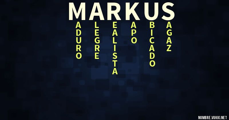 Acróstico markus