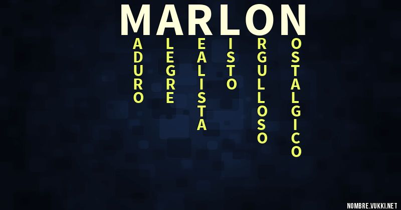 Acróstico marlon