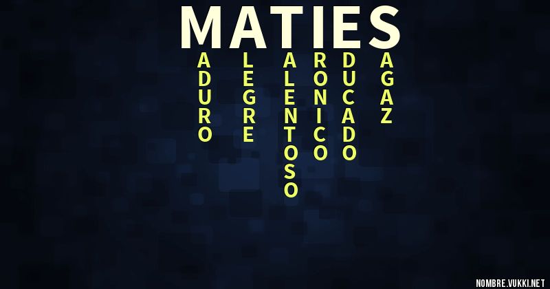 Acróstico maties