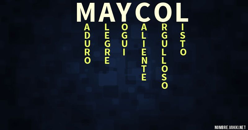 Acróstico maycol