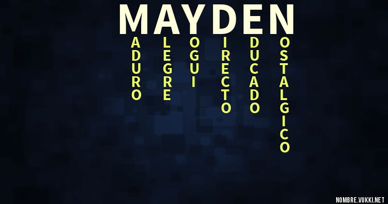 Acróstico mayden