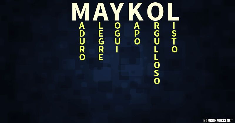 Acróstico maykol