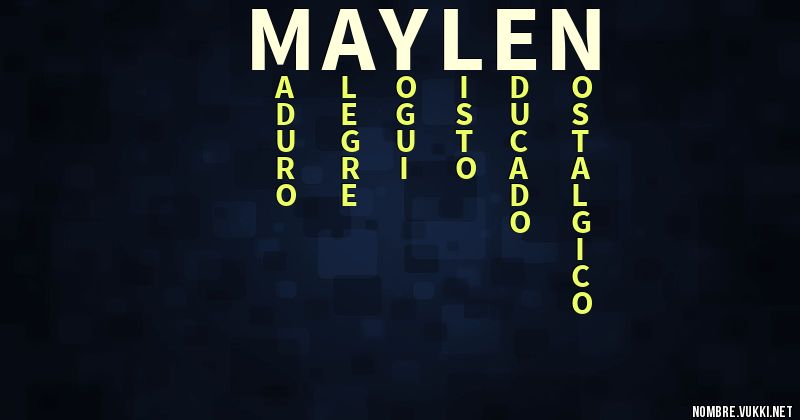 Acróstico maylen