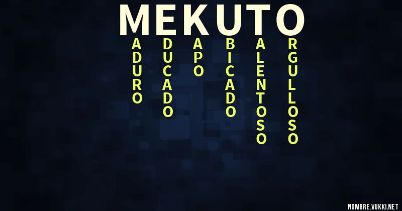 Acróstico mekuto