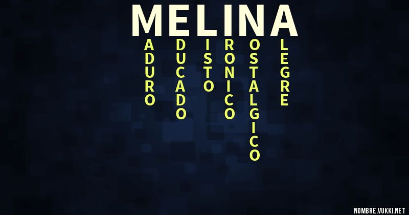Acróstico melina