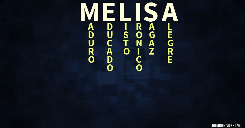 Acróstico melisa