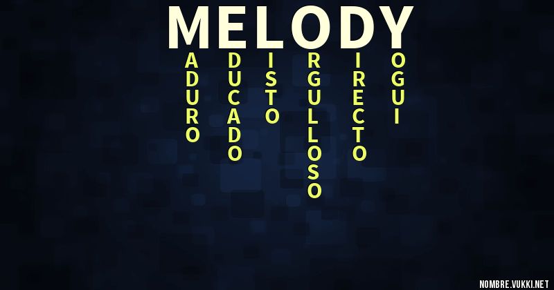 Acróstico melody