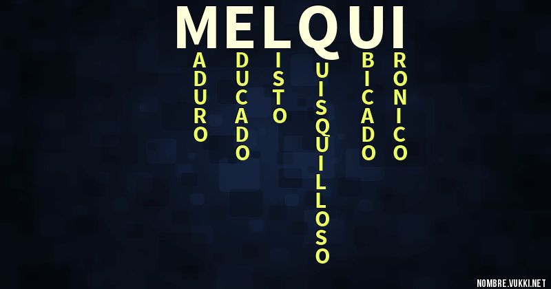 Acróstico melqui