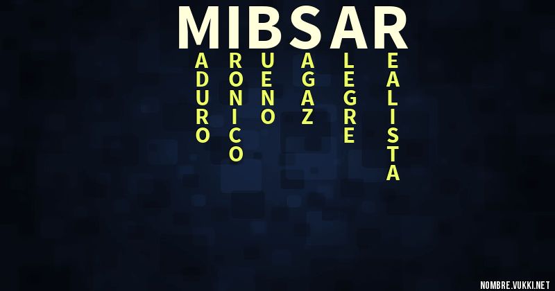 Acróstico mibsar