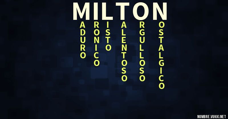 Acróstico milton