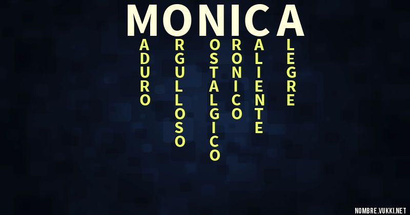 Acróstico monica