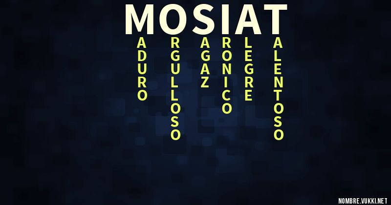 Acróstico mosiat