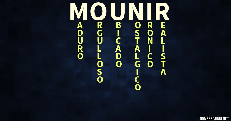 Acróstico mounir