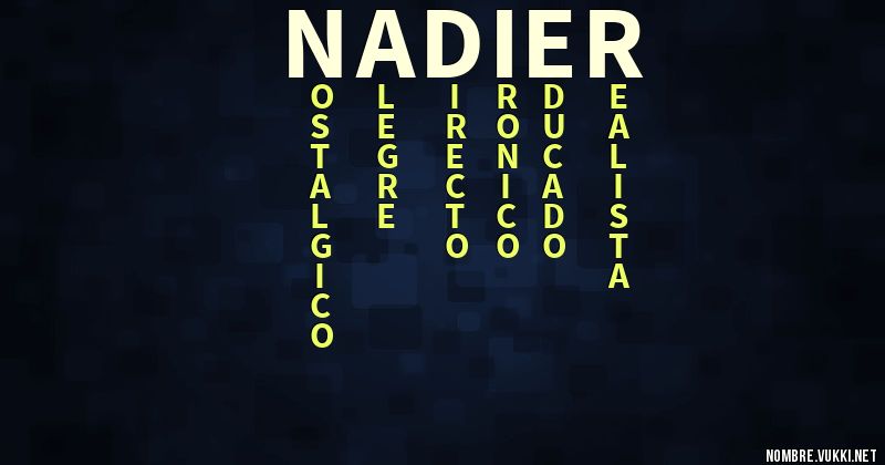 Acróstico nadier