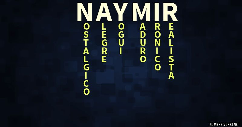 Acróstico naymir