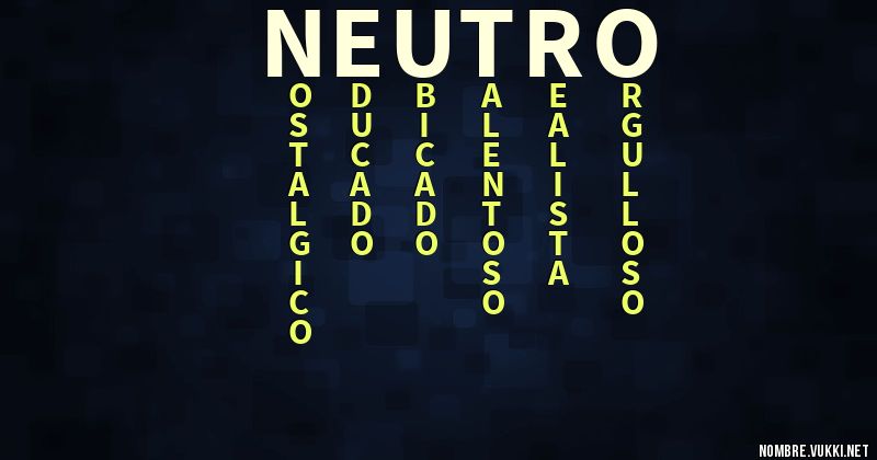 Acróstico neutro