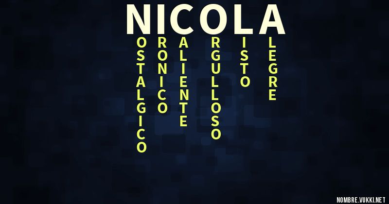 Acróstico nicola