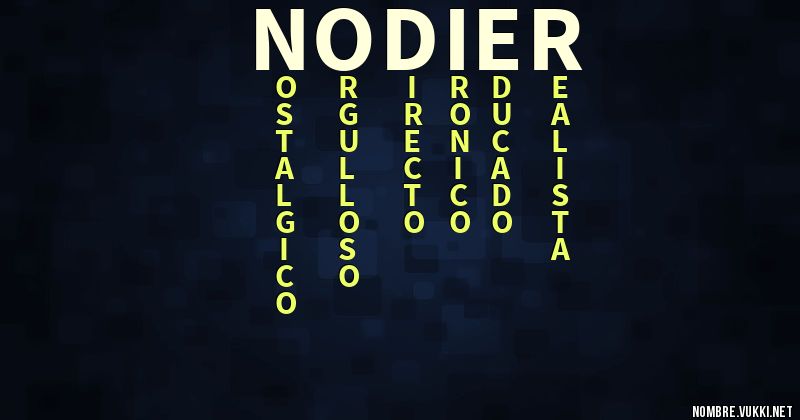Acróstico nodier