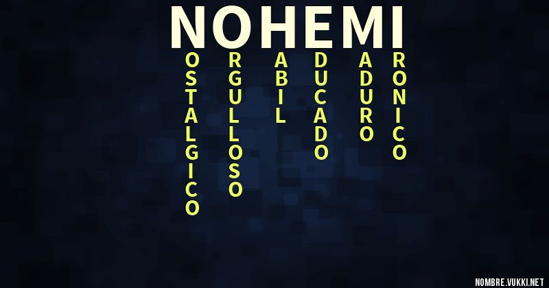 Acróstico nohemi