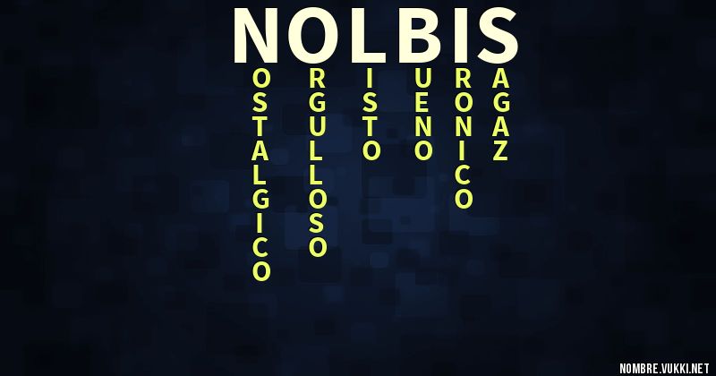 Acróstico nolbis