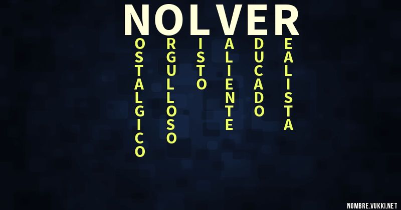 Acróstico nolver