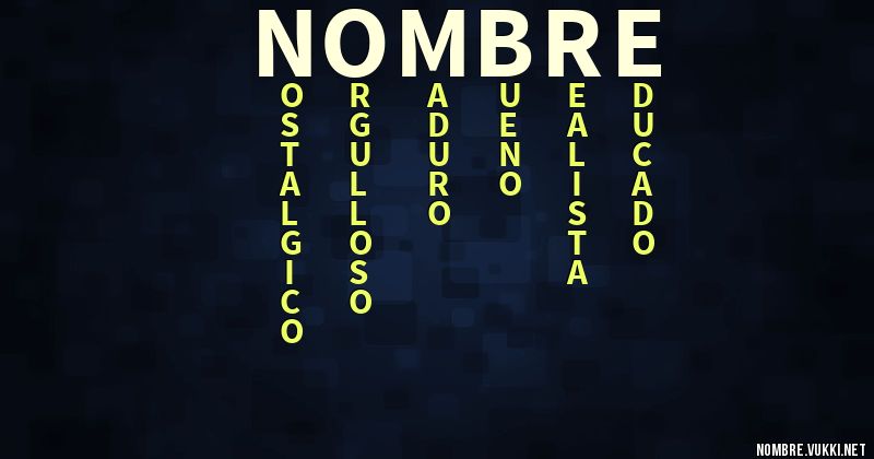 Acróstico nombre