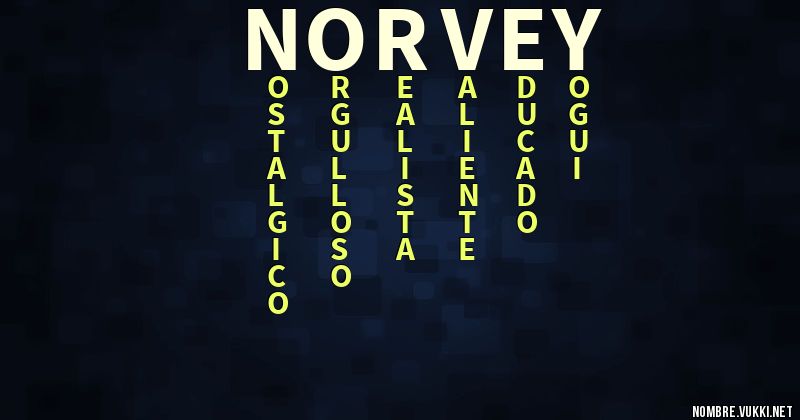 Acróstico norvey