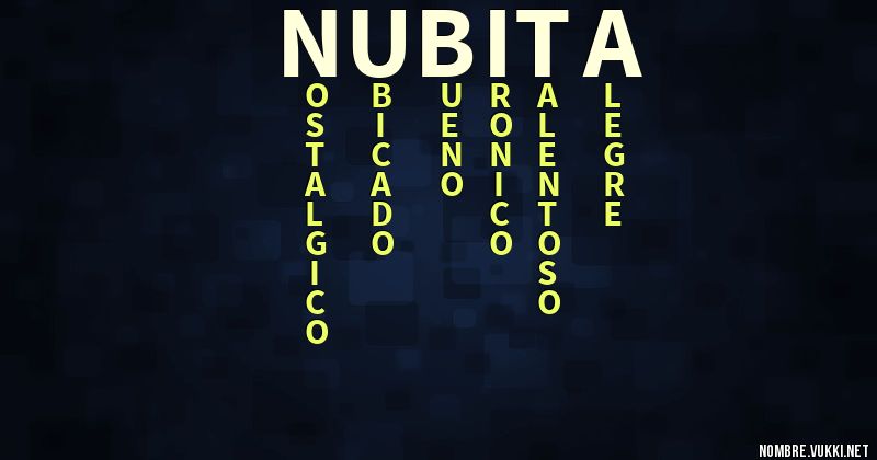 Acróstico nubita